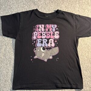 Dandy’s World Roblox Pebble Era Black Graphic Tee Kids Medium Gamer Shirt